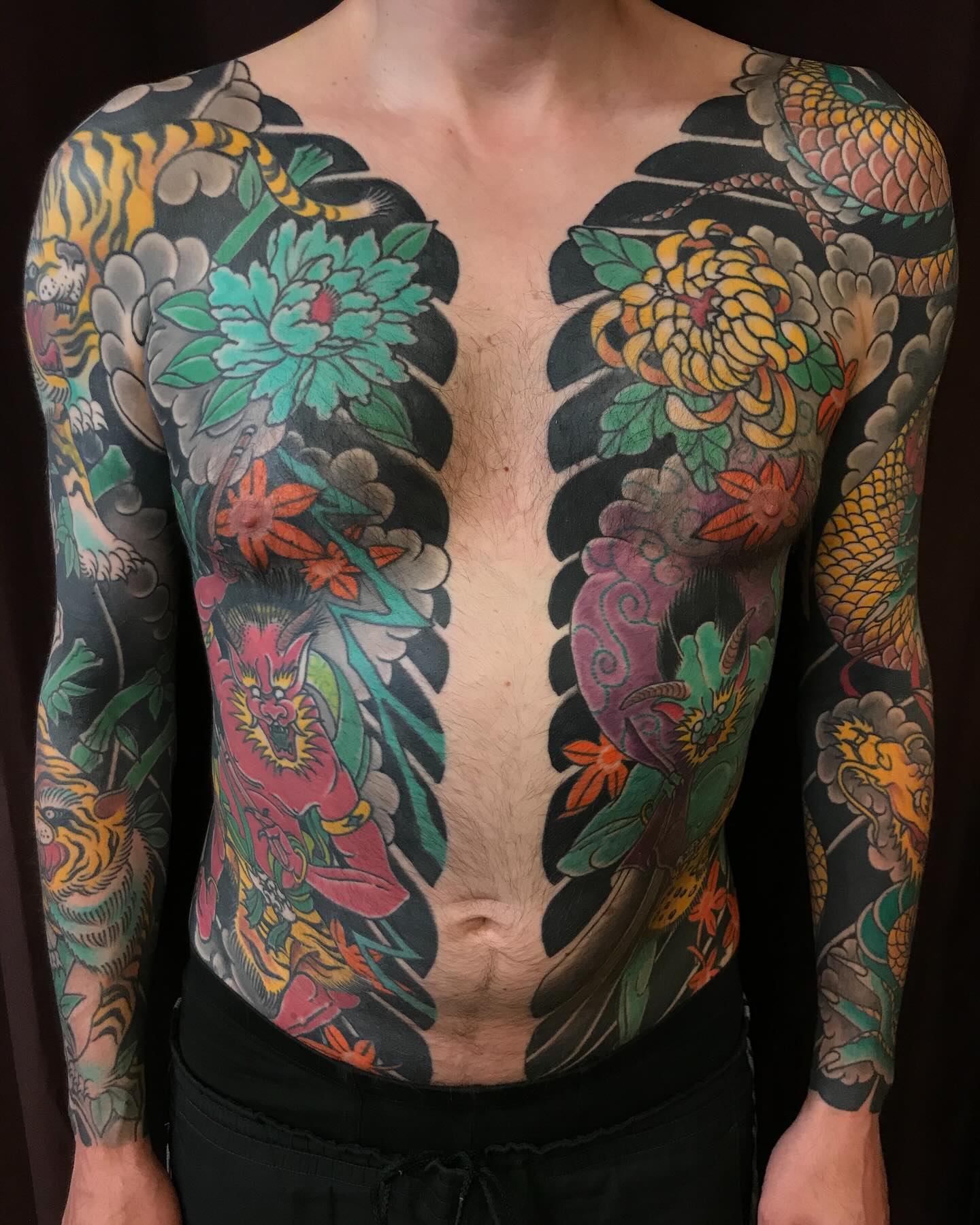 Yakuza style tattoo